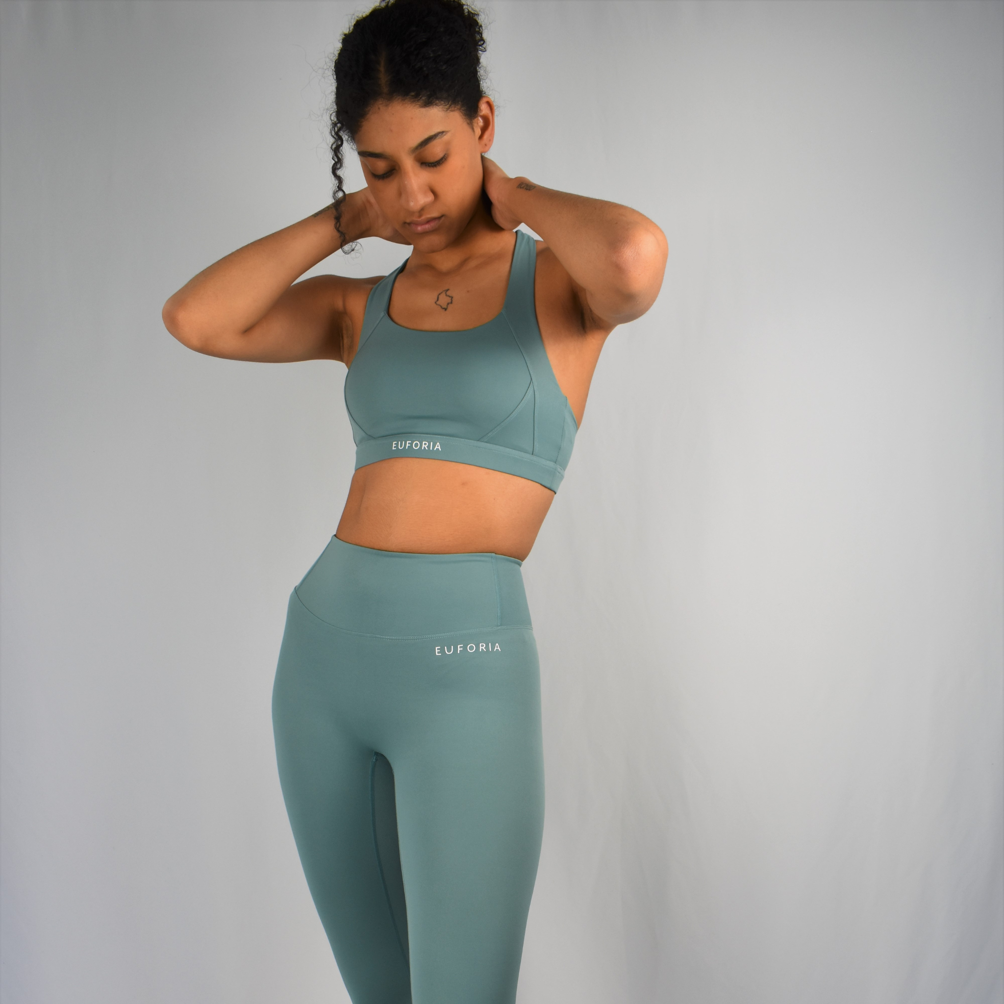 euforia yoga legging top claro