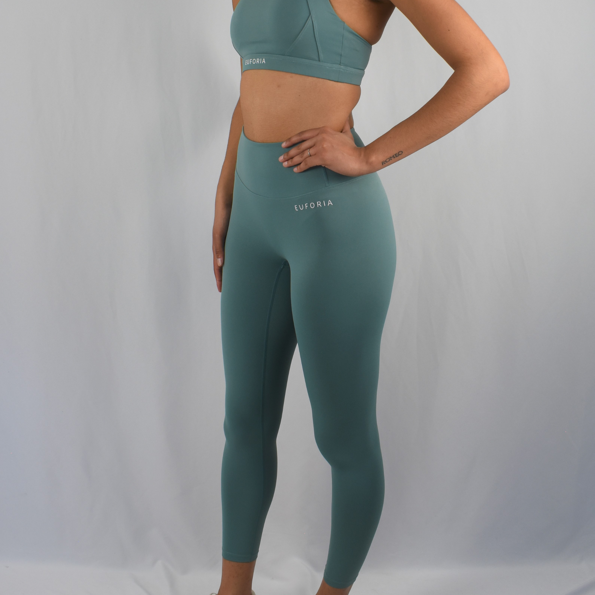 euforia yoga leggins verde claros completo