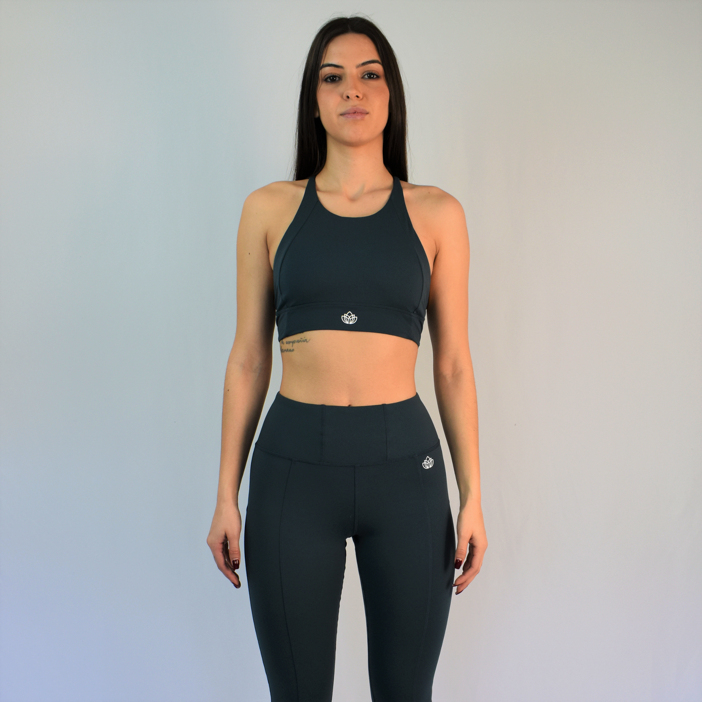 legging top euforia completo verde oscuro