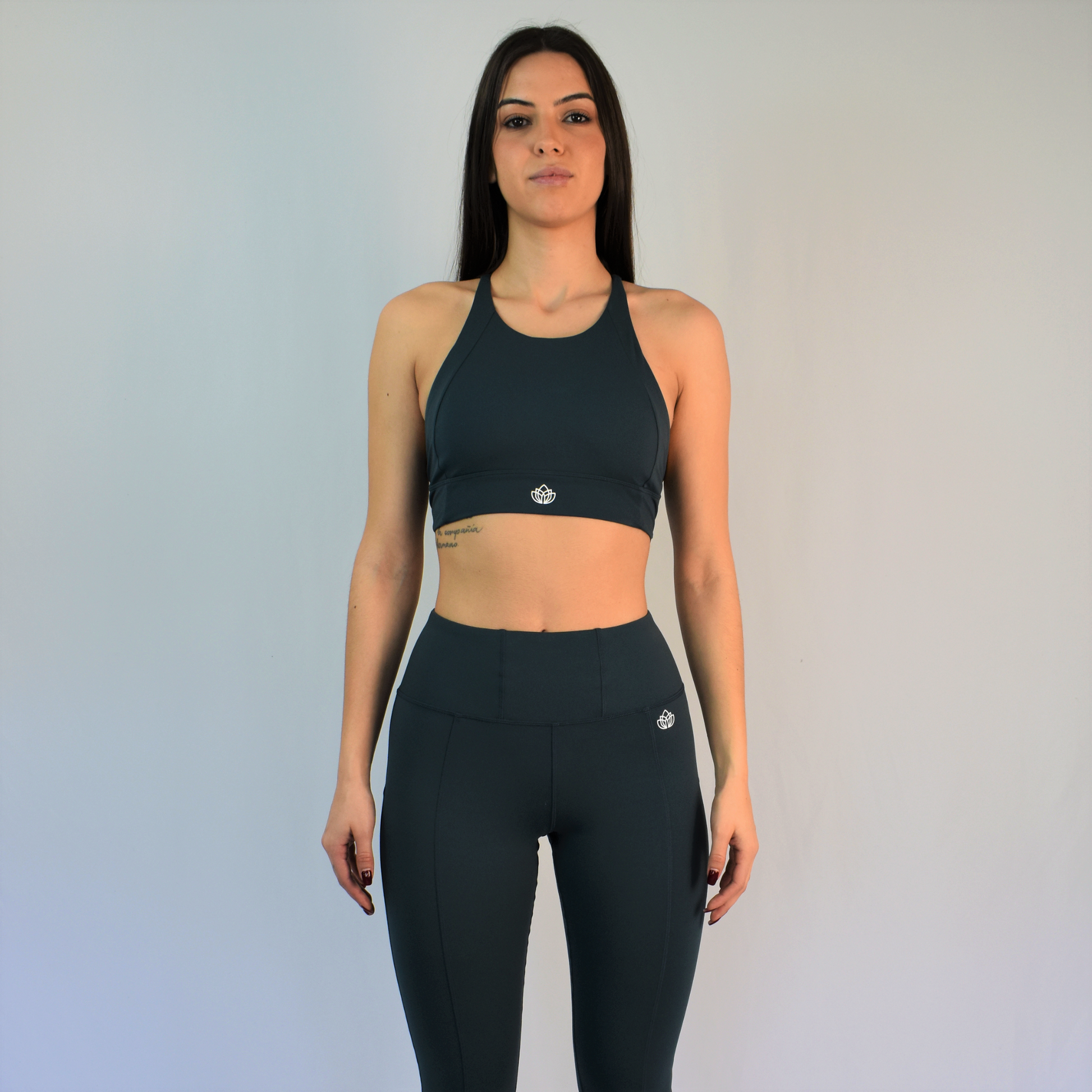 legging top euforia completo verde oscuro