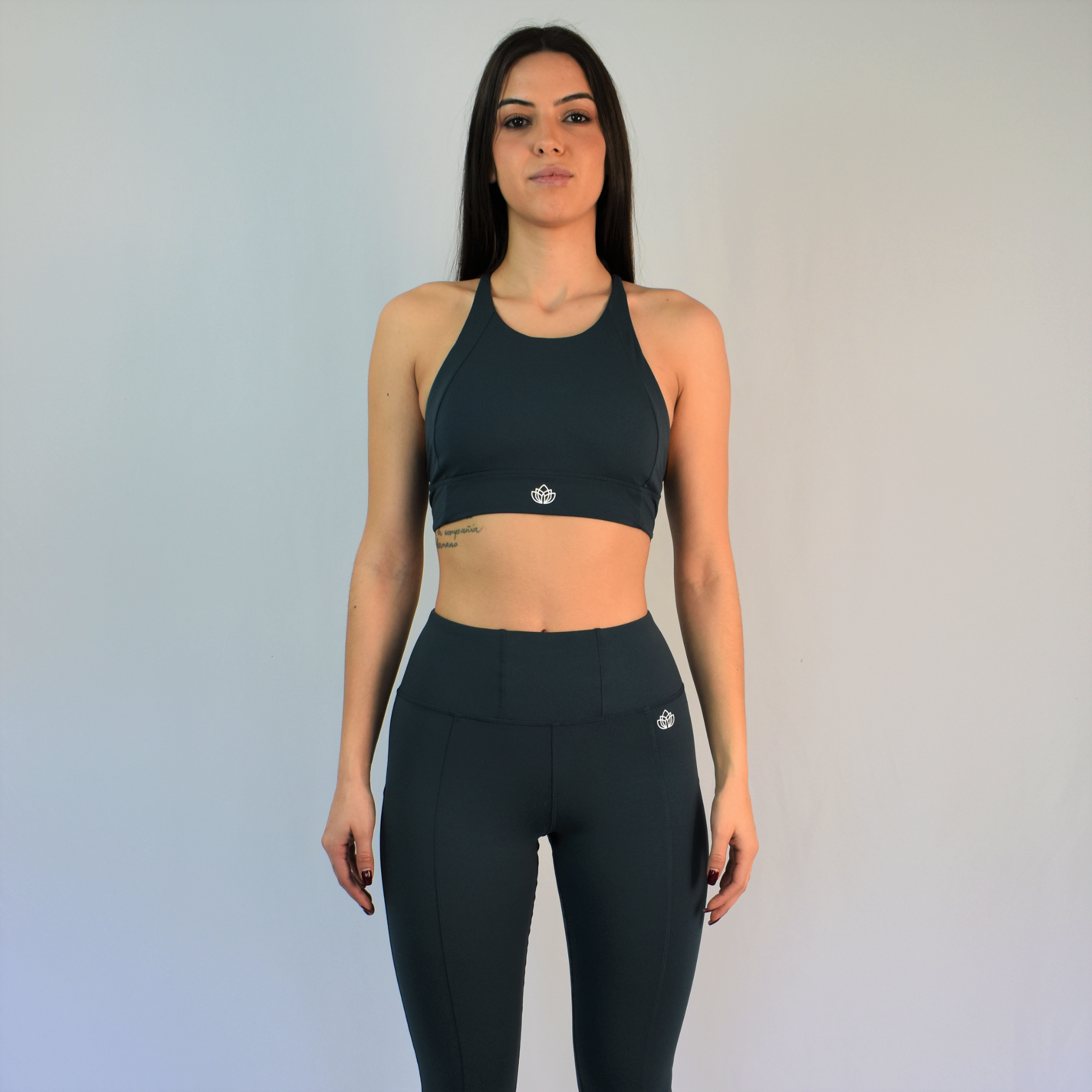 legging top euforia completo verde oscuro