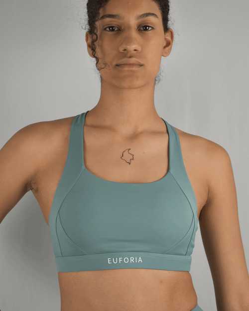 top sujetador deportivo euforia yoga verde claro front min